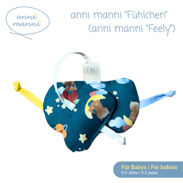 anni manni - „Fühlchen“ - Beruhigungsbändchen aus 100% Baumwolle